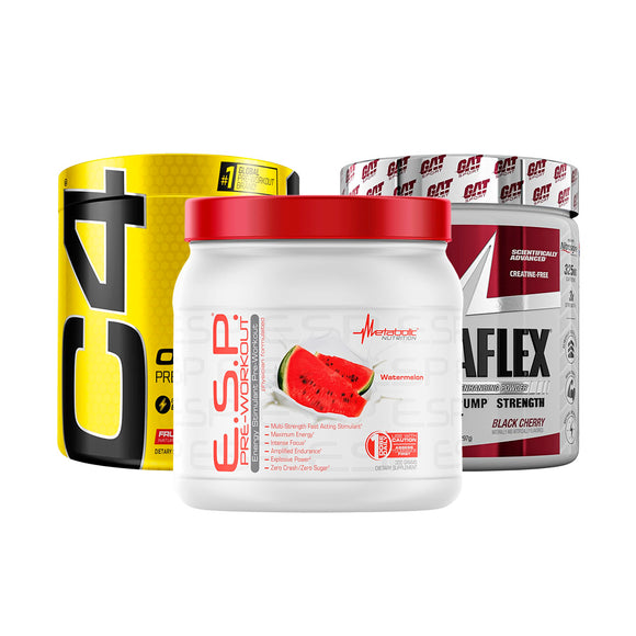 Suplementos de pre-entrenamiento seleccionados para energizar y potenciar tu rendimiento físico, garantizando un impulso en concentración y resistencia muscular para superar tus límites en cada sesión de ejercicio.