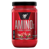 Frasco de AMINOx Endurance & Recovery, sabor Watermelon, con 10g de BCAA y sin azúcar añadido.