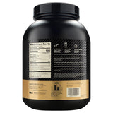 Tabla de información nutricional de la Gold Standard 100% Isolate, destacando 25 g de proteína y solo 100 calorías por porción. Excelente opción para un aporte proteico eficiente y bajo en calorías.
