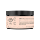 Frasco de Myo-Inositol & D-Chiro Inositol en polvo con instrucciones de uso, premios de Pureza y certificaciones de pruebas por terceros.