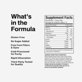 Tabla de información nutricional de la proteína Nitro Tech Whey Gold de MuscleTech 2lb.