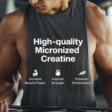 Imagen que explica los beneficios de la creatina micronizada de alta calidad para fuerza, potencia y rendimiento.