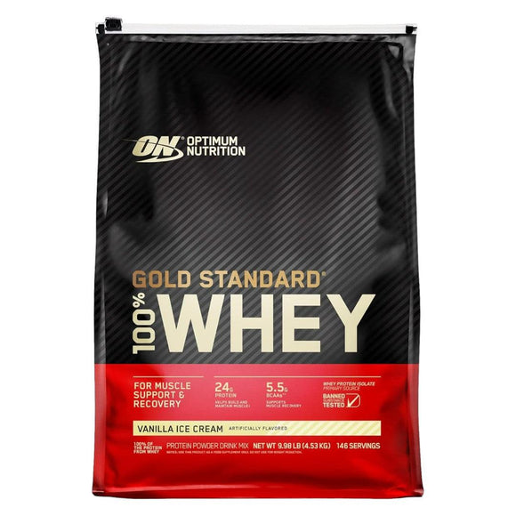 100% Whey gold standard - optimum nutrition, 10 libras