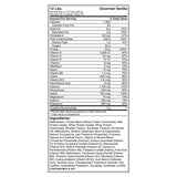 Tabla nutricional de Super Mass Gainer Dymatize 12 lb sabor Vainilla